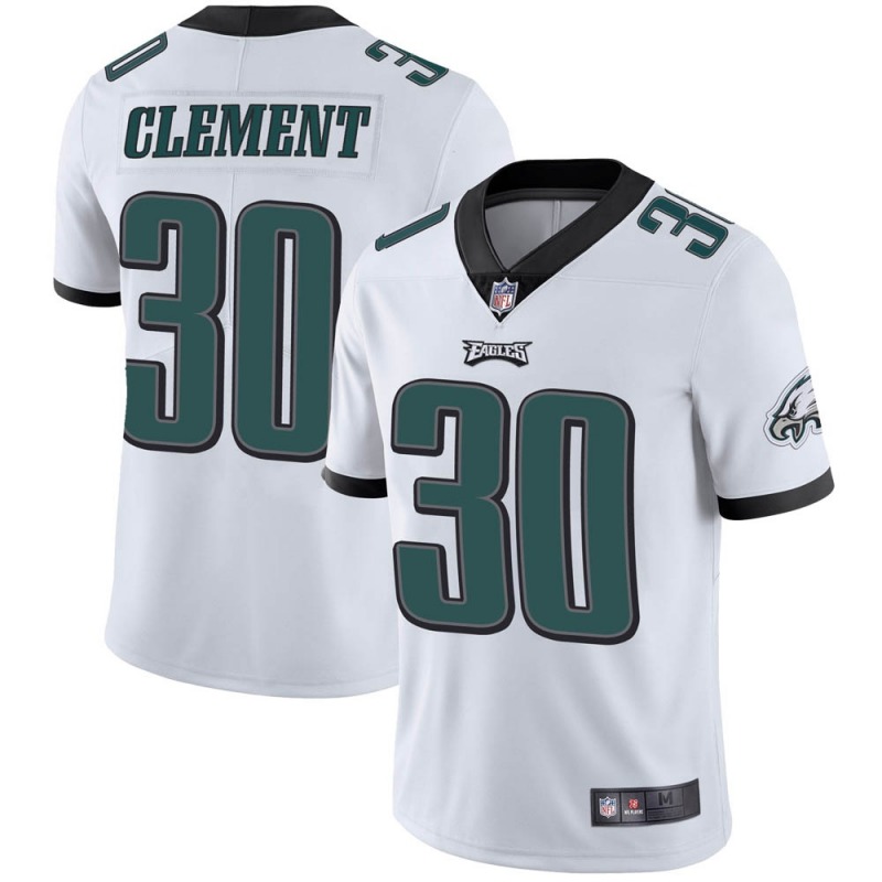 Men's Philadelphia Eagles #30 Corey Clement White Vapor Untouchable Limited Stitched Jersey